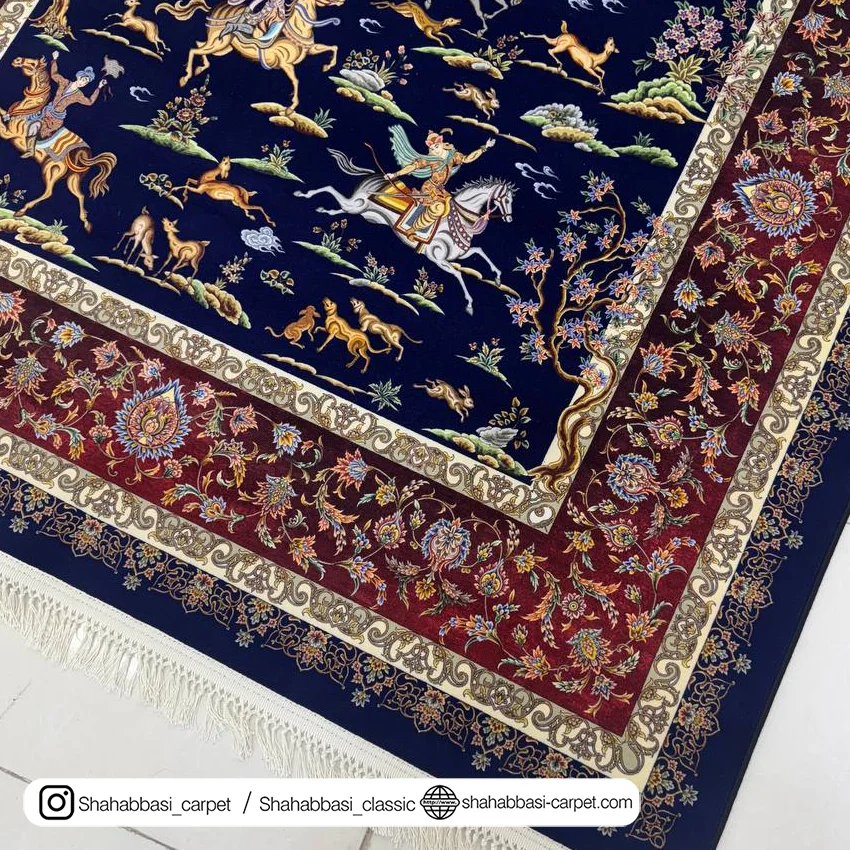 خرید فرش ماشینی شکارگاه