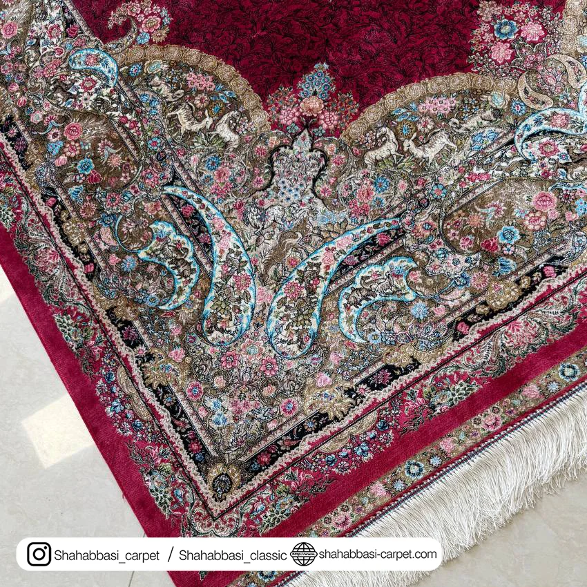 خرید فرش ابریشم ماشینی