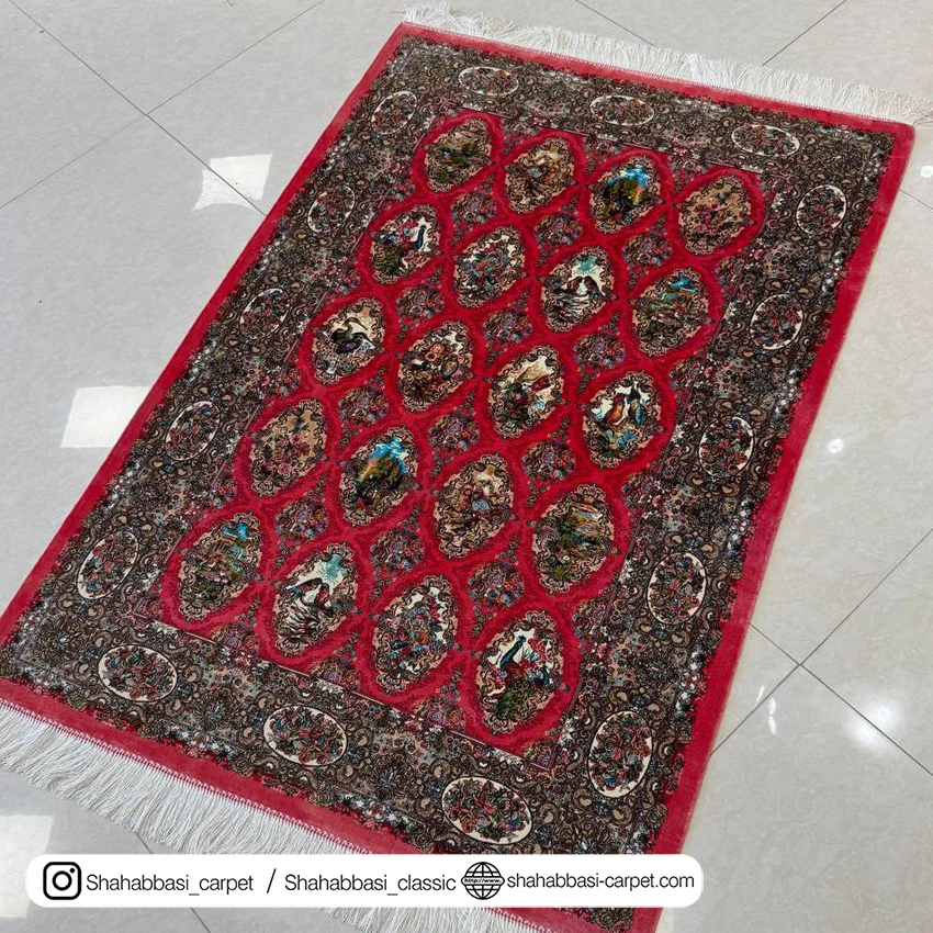 خرید فرش گلبهی ابریشمی