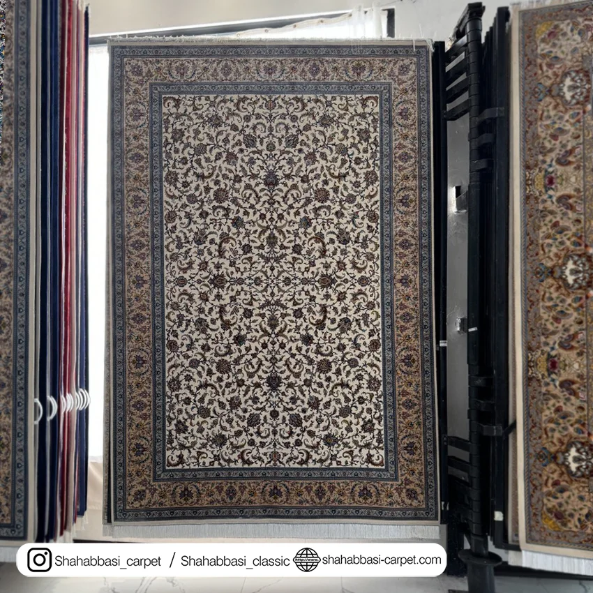 خرید فرش کرم ماشینی